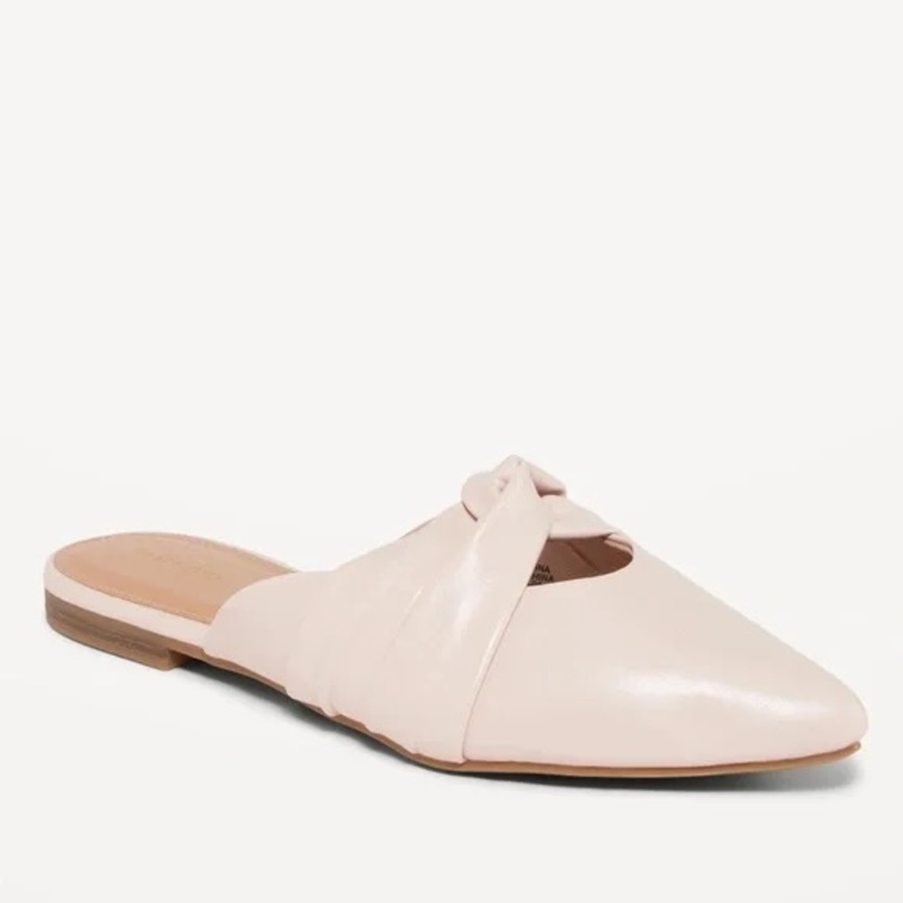 COPY - Old Navy Blush Pink Pointed Toe Knotted Flats